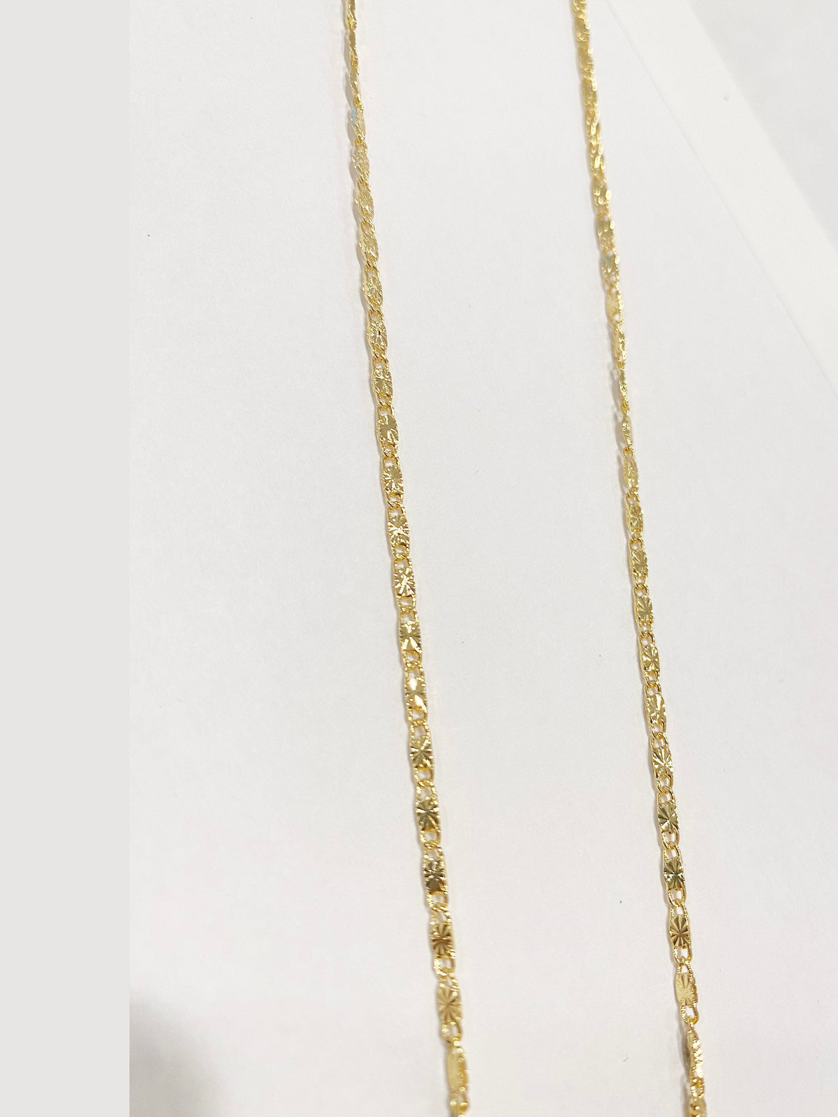 Pattern Tiles Alloy Chain Necklace N4100-18INCHES – view 3