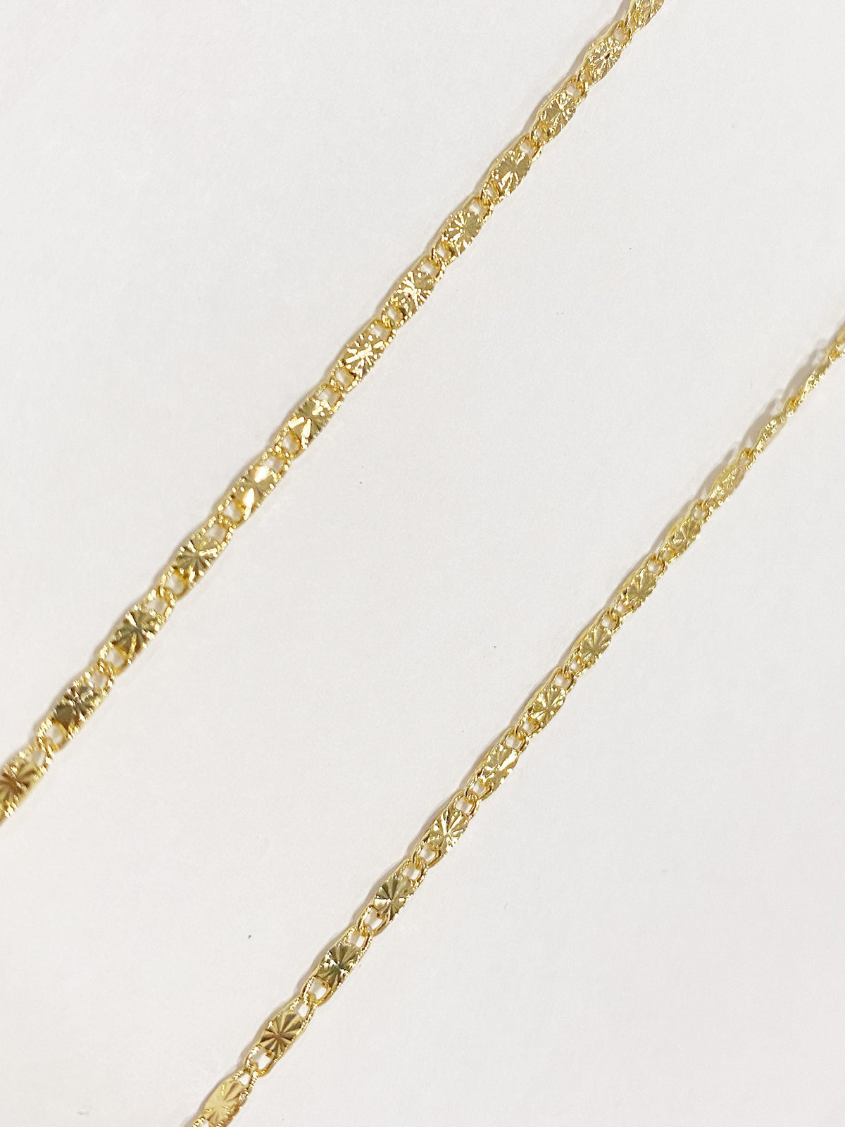 Pattern Tiles Alloy Chain Necklace N4100-18INCHES
