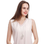 Hollow Leaf Alloy Necklace N4119