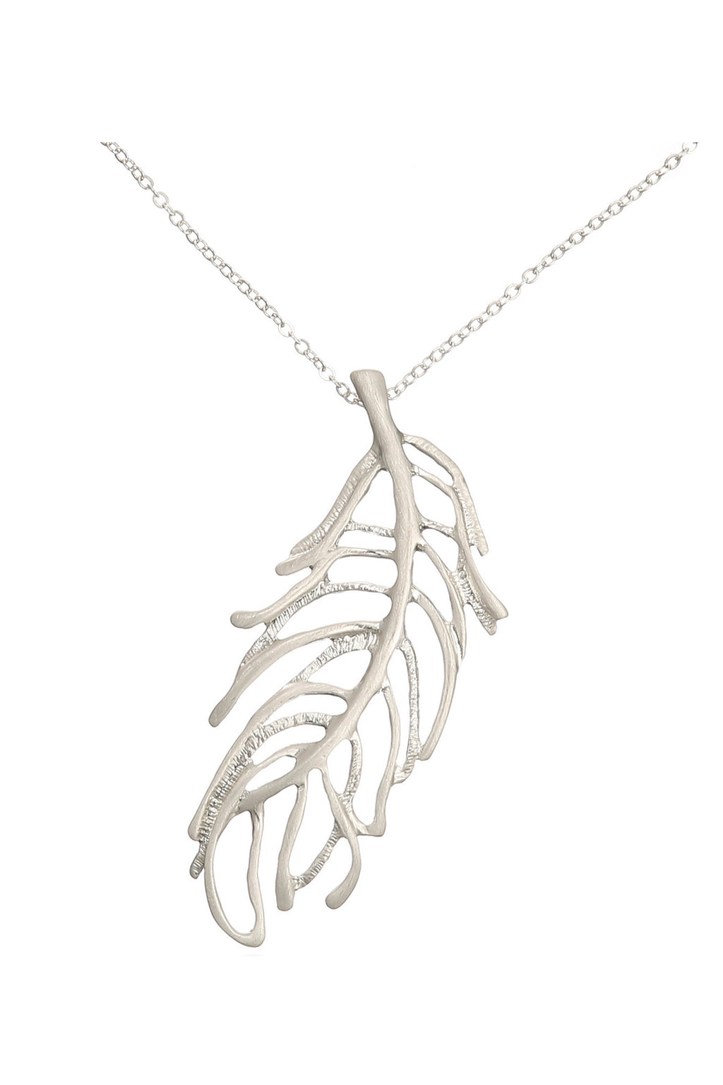 Hollow Leaf Alloy Necklace N4119
