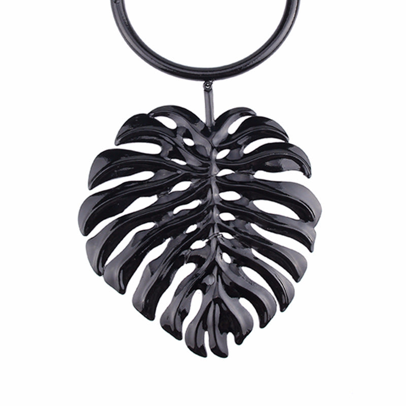 Leaf Alloy Choker Necklace N4132