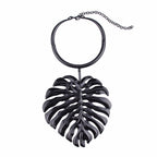 Leaf Alloy Choker Necklace N4132