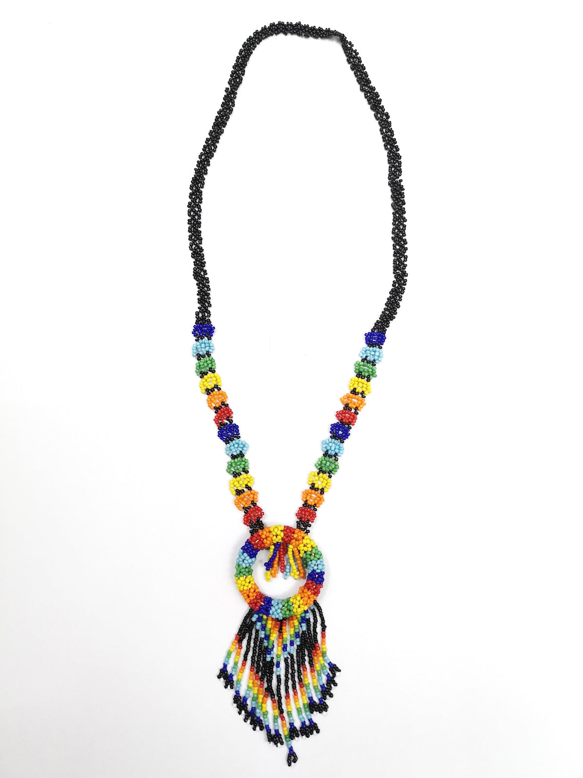 Seed Bead Tassel Necklace N4144