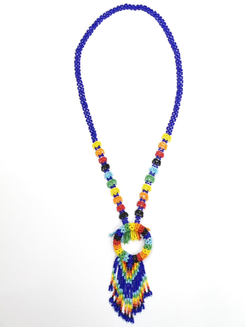 Seed Bead Tassel Necklace N4144