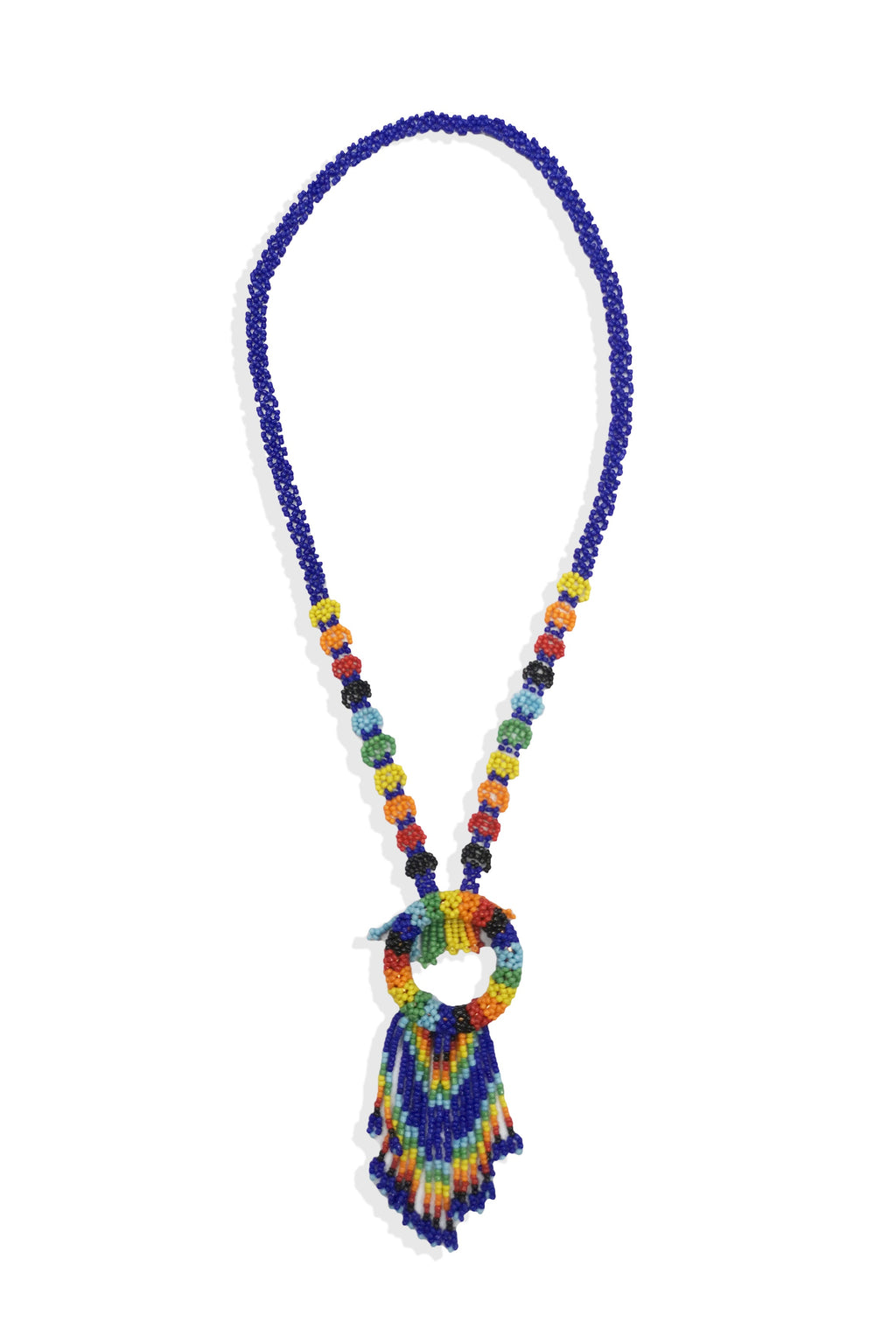 Seed Bead Tassel Necklace N4144