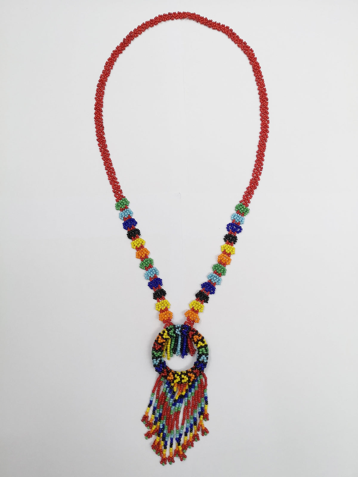 Seed Bead Tassel Necklace N4144