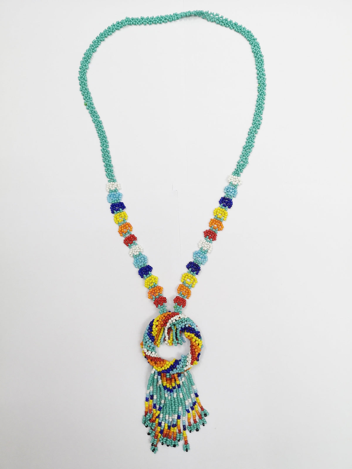 Seed Bead Tassel Necklace N4144