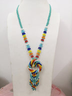 Seed Bead Tassel Necklace N4144