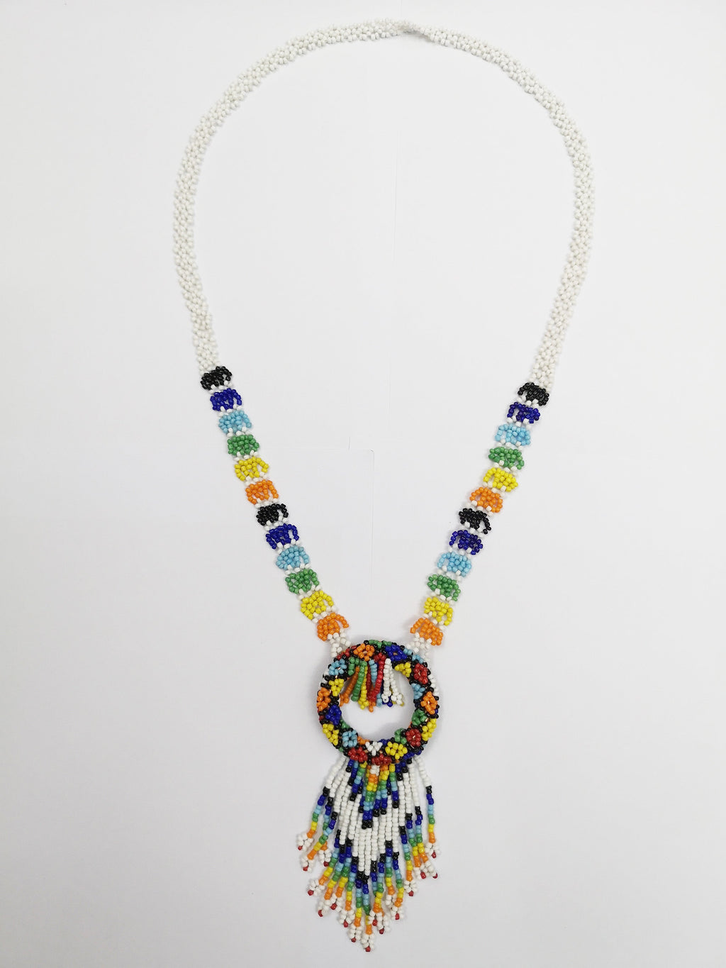 Seed Bead Tassel Necklace N4144