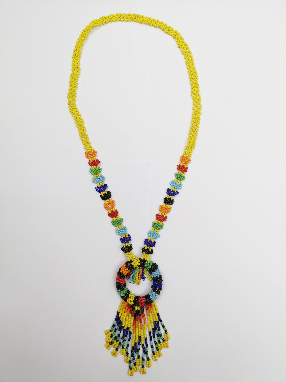 Seed Bead Tassel Necklace N4144