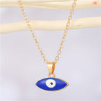 Evil Eye Alloy Chain Necklace N4181