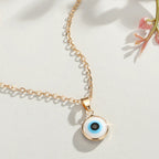 Evil Eye Alloy Chain Necklace N4183