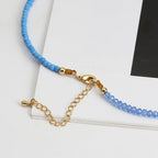 Evil Eye Crystal Seed Bead Necklace N4214