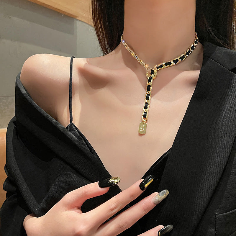 Y - Shaped Chain Alloy Necklace N4218