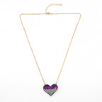 Heart Zircon Chain Necklace N4220