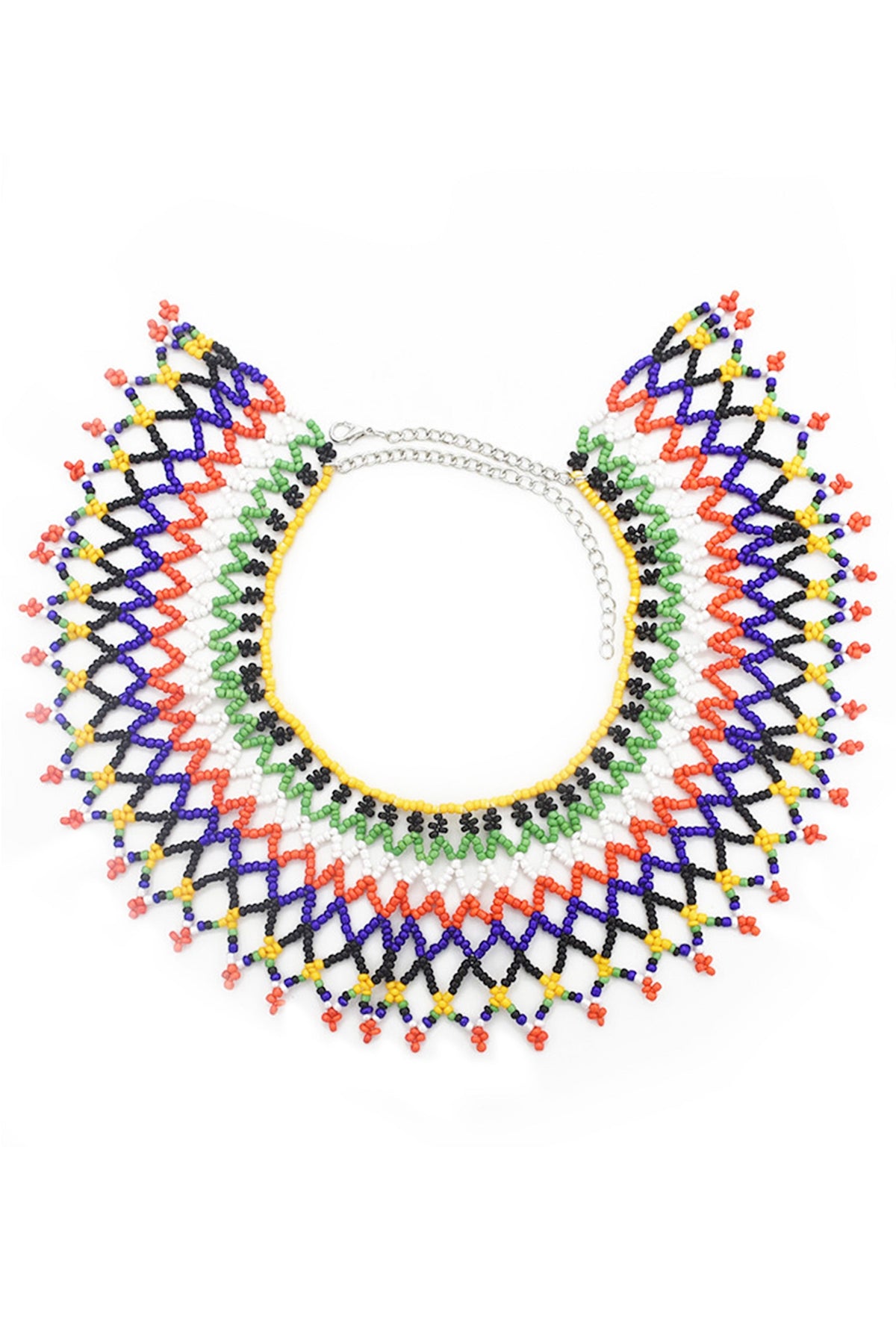 Seed Bead Braided Necklace N4231