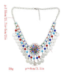 Coins Bead Tassel Necklace N4273