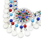 Coins Bead Tassel Necklace N4273