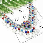 Coins Bead Tassel Necklace N4273