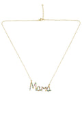 Mama Zircon Chain Necklace N4302