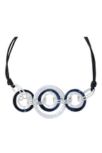 Geometry Circle Hoop Leather Necklace N4424