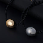 Ball Alloy Leather Necklace N4425