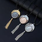 Pendant Tassel Leather Necklace N4468