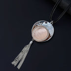 Pendant Tassel Leather Necklace N4468