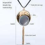 Pendant Tassel Leather Necklace N4468