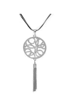 Disc Tassel Pendant Necklace N4490