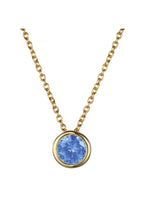 Rhinestone Stainless Steel Chain Necklace N4563
