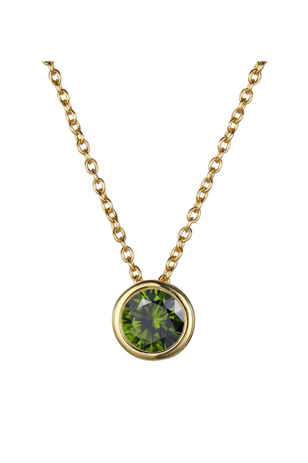 Rhinestone Stainless Steel Chain Necklace N4563