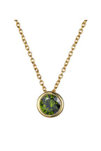 Rhinestone Stainless Steel Chain Necklace N4563