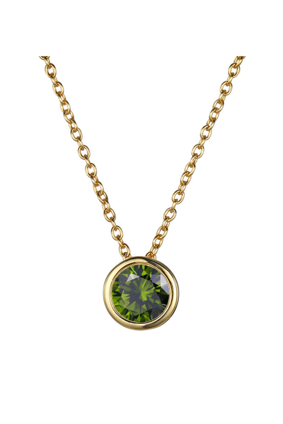 Rhinestone Stainless Steel Chain Necklace N4563