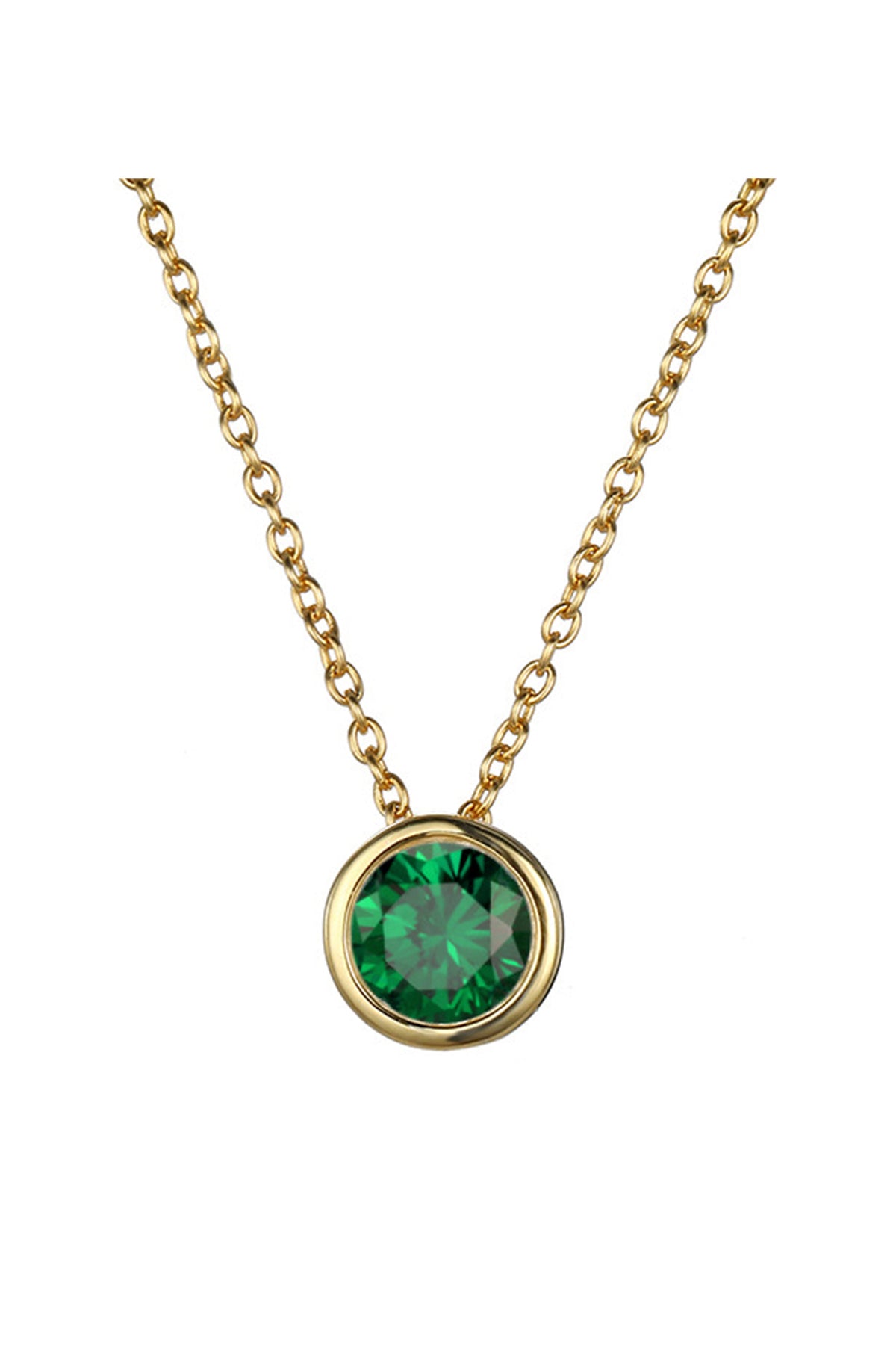 Rhinestone Stainless Steel Chain Necklace N4563