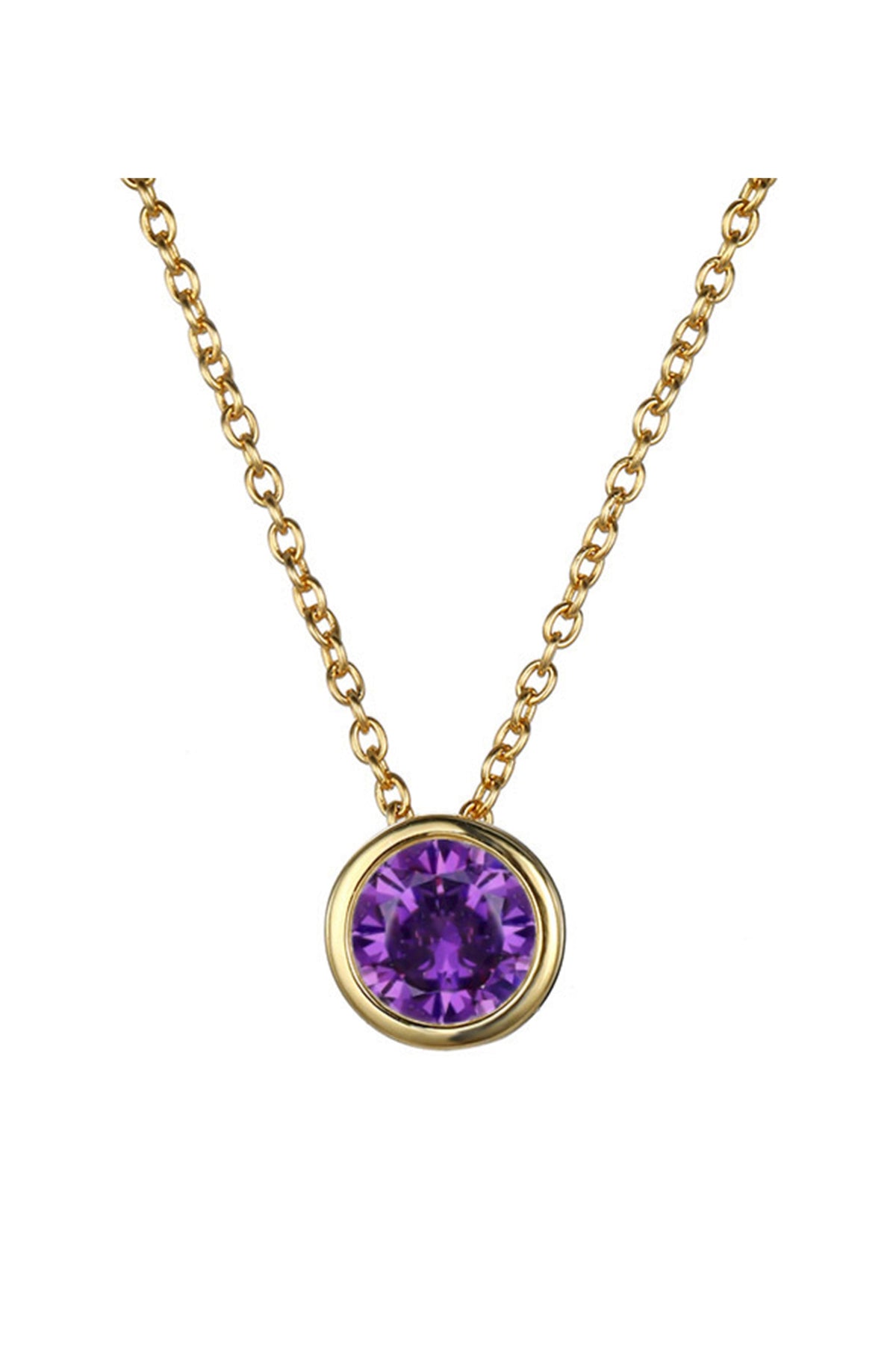 Rhinestone Stainless Steel Chain Necklace N4563