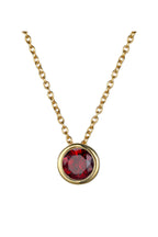 Rhinestone Stainless Steel Chain Necklace N4563