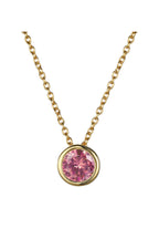 Rhinestone Stainless Steel Chain Necklace N4563