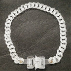 Buckle Acrylic Chain Necklace N4633