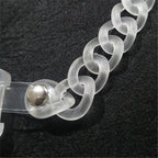 Buckle Acrylic Chain Necklace N4633