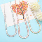 Cubic Zirconia Chain Necklace N4667