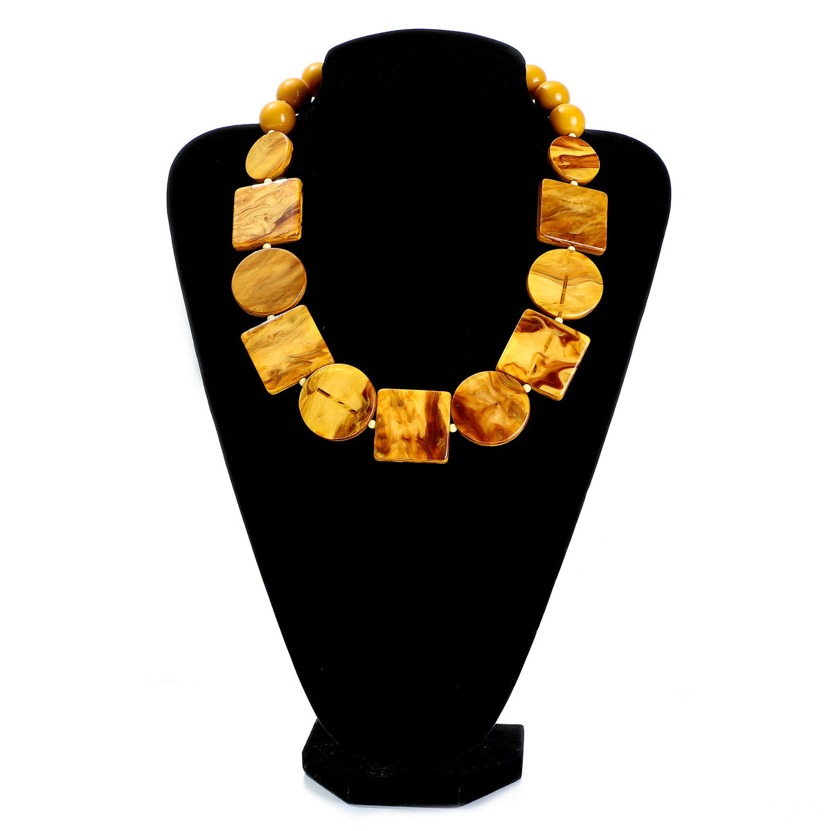 Geometry Acrylic Beaded Necklace N4673