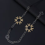 Snowflake Chain Alloy Necklace N4707