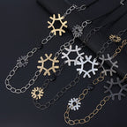 Snowflake Chain Alloy Necklace N4707