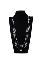 Geometric Square Alloy Chain Necklace N4733 - view 4