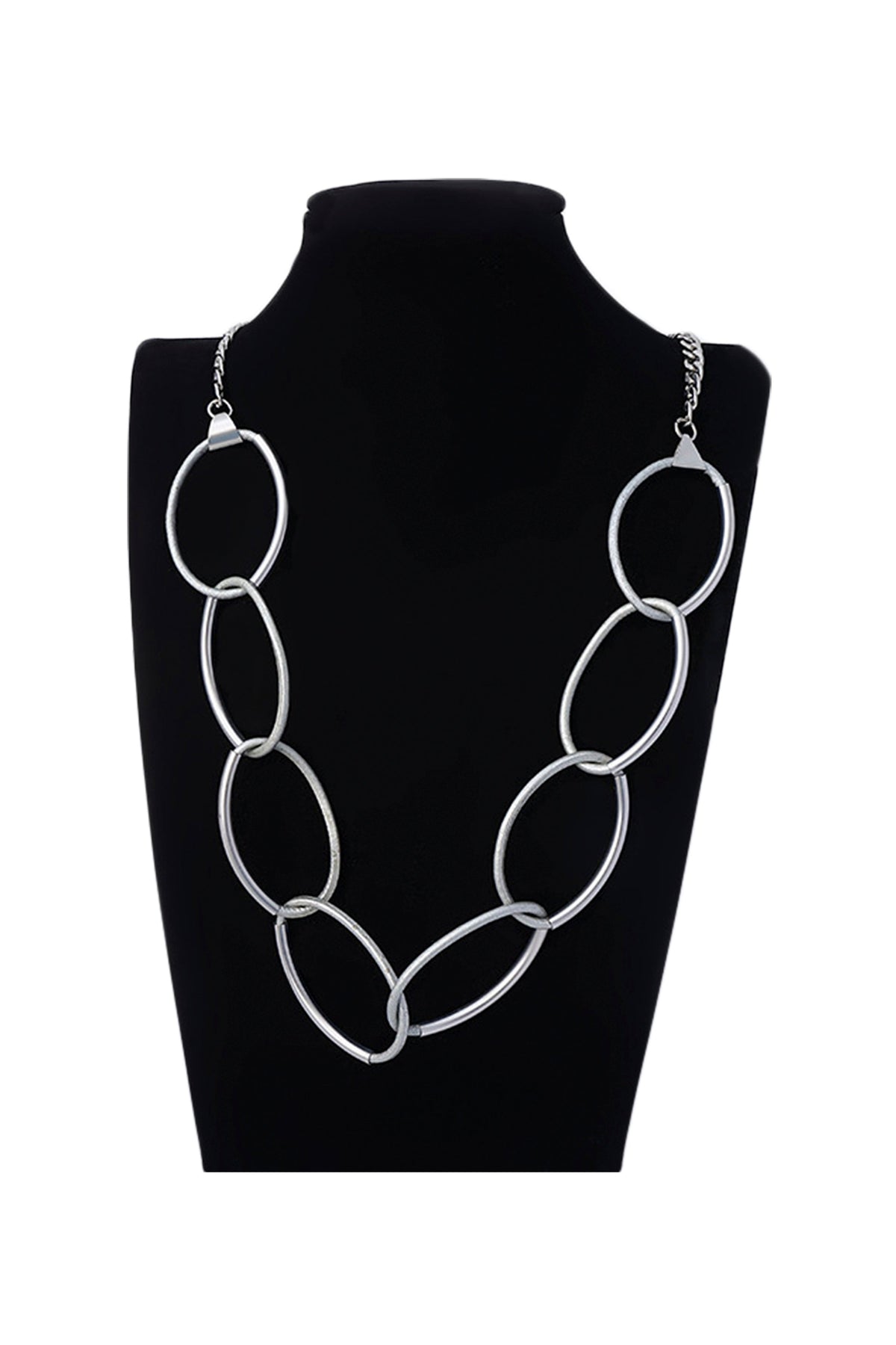 Circle Hoop Chain Alloy Necklace N4738