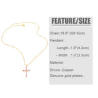 Cross Cubic Zirconia Necklace N4764
