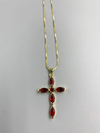 Cross Cubic Zirconia Necklace N4764