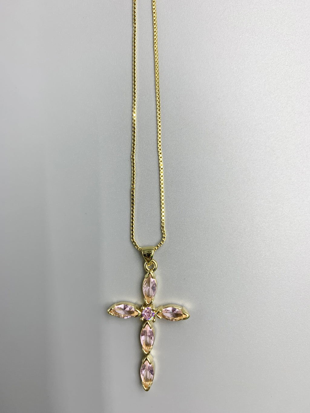 Cross Cubic Zirconia Necklace N4764