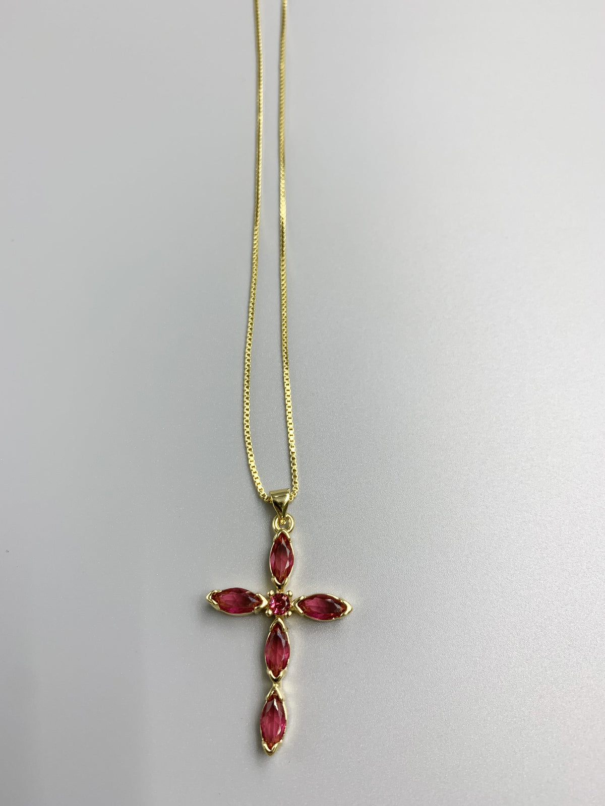 Cross Cubic Zirconia Necklace N4764